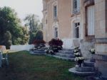 Terrasse ext�rieure en herbe